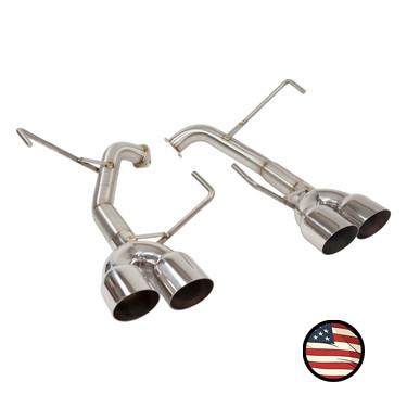 Axleback Exhaust - 2011-2014 WRX/STi Sedan - Muffler Delete - 3.5" Neochrome Single Wall Tips