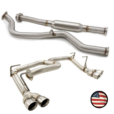 Catback Exhaust - 2013-2017 Crosstrek Quad Exit - Muffler Delete
