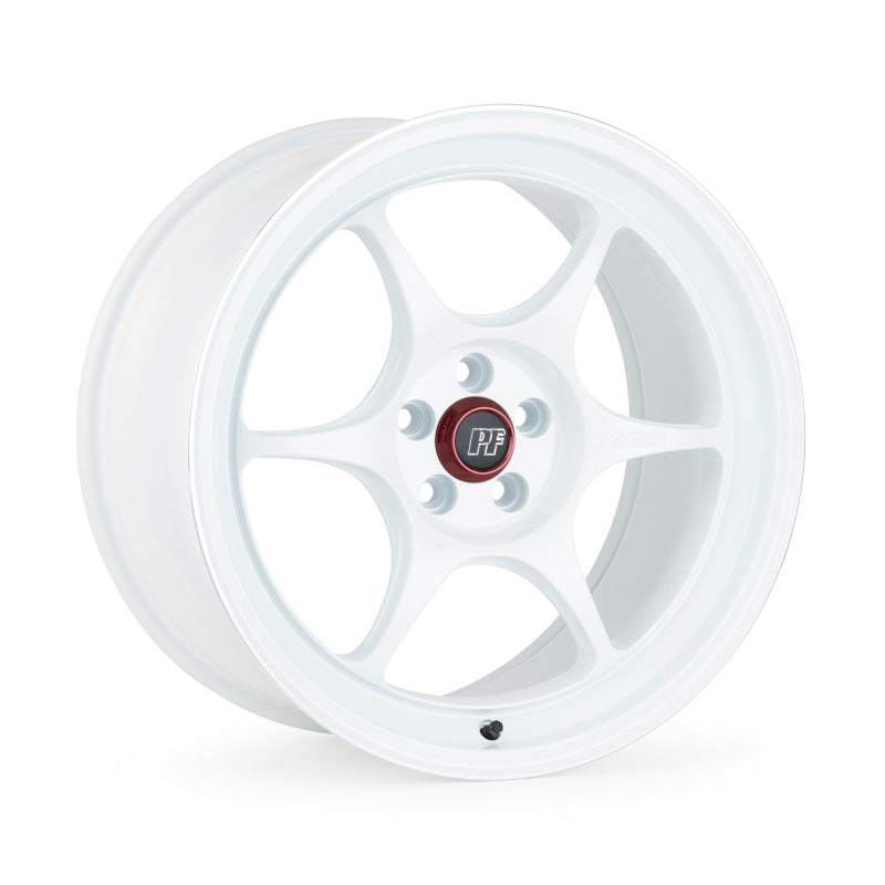 Enkei PF06 19x10in 5x114.3 BP 20mm Offset 75mm Bore - White Machined Wheel