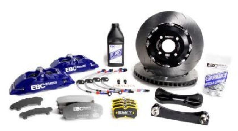 EBC Racing 06-18 BMW X5 (E70/F15) Blue Apollo-6 Calipers 380mm Rotors Front Big Brake Kit