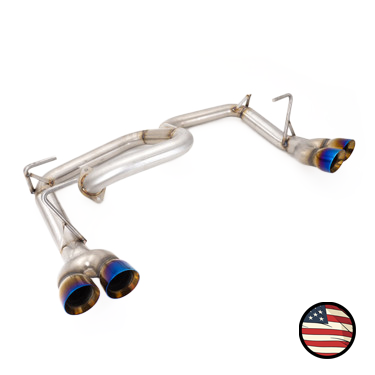 Axleback Exhaust - 2013-2017 Crosstrek - Muffler Delete - Quad Exit - 3" Double Wall Neochrome Tips