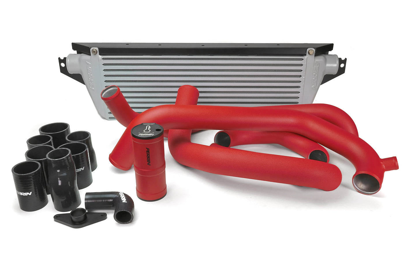 PERRIN 02-07 Subaru WRX/STI Front Mount Intercooler Boost Tube Kit - Red