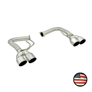 Axleback Exhaust - 2015-2021 WRX/STi Invidia Q300 / R400 / N1 Fit Replacement - Muffler Delete - 3.5" Single Wall Neochrome Tips