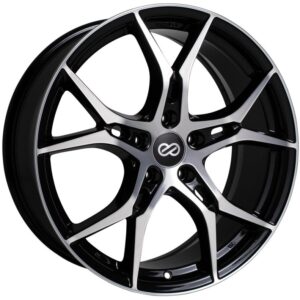 Enkei Quest 19x9.5 / 5x114.3 BP / ET45 / 64.1mm Bore - Matte Black Machining Wheel
