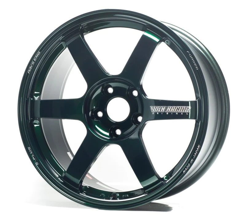 TE37 SAGA S-PLUS 18X9.5 +43 RACING GREEN 5X100