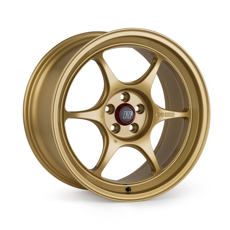 Enkei PF06 17x7.5in 5x114.3 BP 38mm Offset 75mm Bore - Gold Wheel