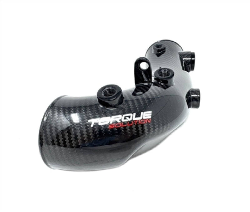 Torque Solution HD Hard Turbo Inlet: Subaru WRX 02-07, STI 04-21 - Carbon Fiber - OEM / 3.3in Inlet