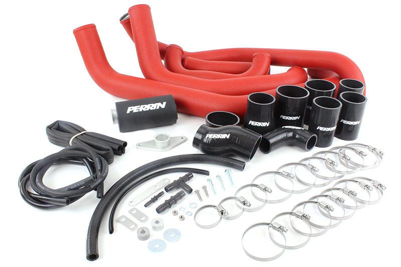 PERRIN 08-14 Subaru STI Front Mount Intercooler Boost Tube Kit - Black