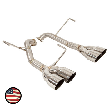 Axleback Exhaust - 2019-2021 Subaru STi/2018 STi RA - Muffler Delete - 4" Double Wall Tips