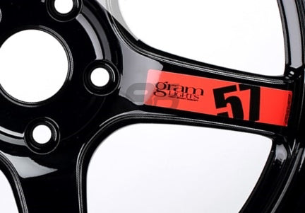 Gram Lights 57DR/57CR Spoke Sticker Red (2 PCS)