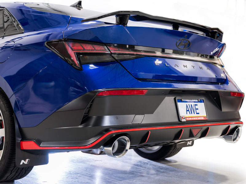 AWE 22-26 Hyundai Elantra N Track Edition Cat-Back Exhaust - Chrome Silver Tips