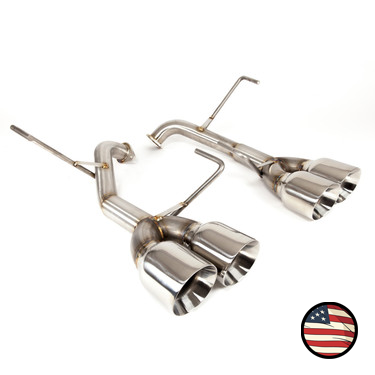 Axleback Exhaust - 2022+ Subaru WRX - Muffler Delete - 4" Double Wall Tips