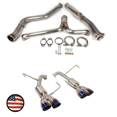 Catback Exhaust - 2019-2021 Subaru STi - 5" Muffler - 3.5" Single Wall Tips