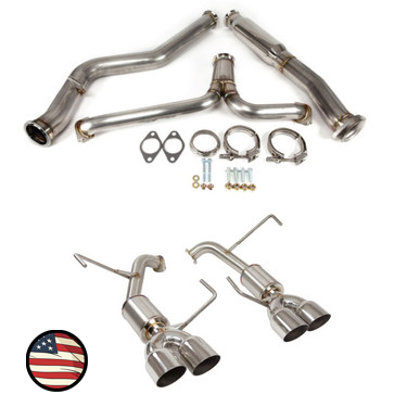 Catback Exhaust - 2019-2021 Subaru STi - 4" Muffler - 3.5" Single Wall Tips