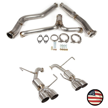 Catback Exhaust - 2022+ Subaru WRX - 4" Muffler - 3.5" Single Wall Tips