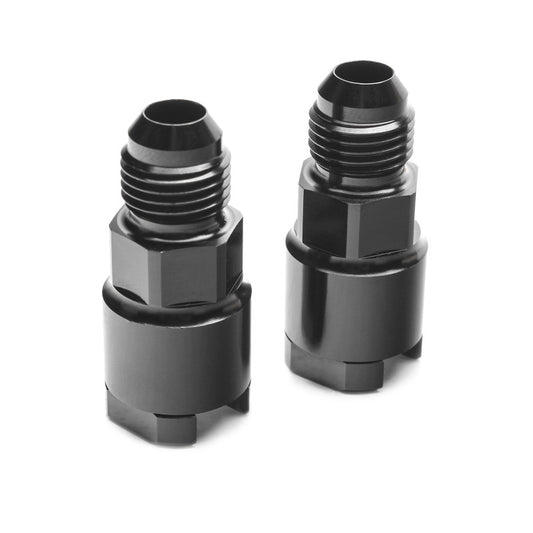 Cobb 04-21 Subaru STi / WRX 06-21 -6 AN Adapter Fittings Black - Set of 2