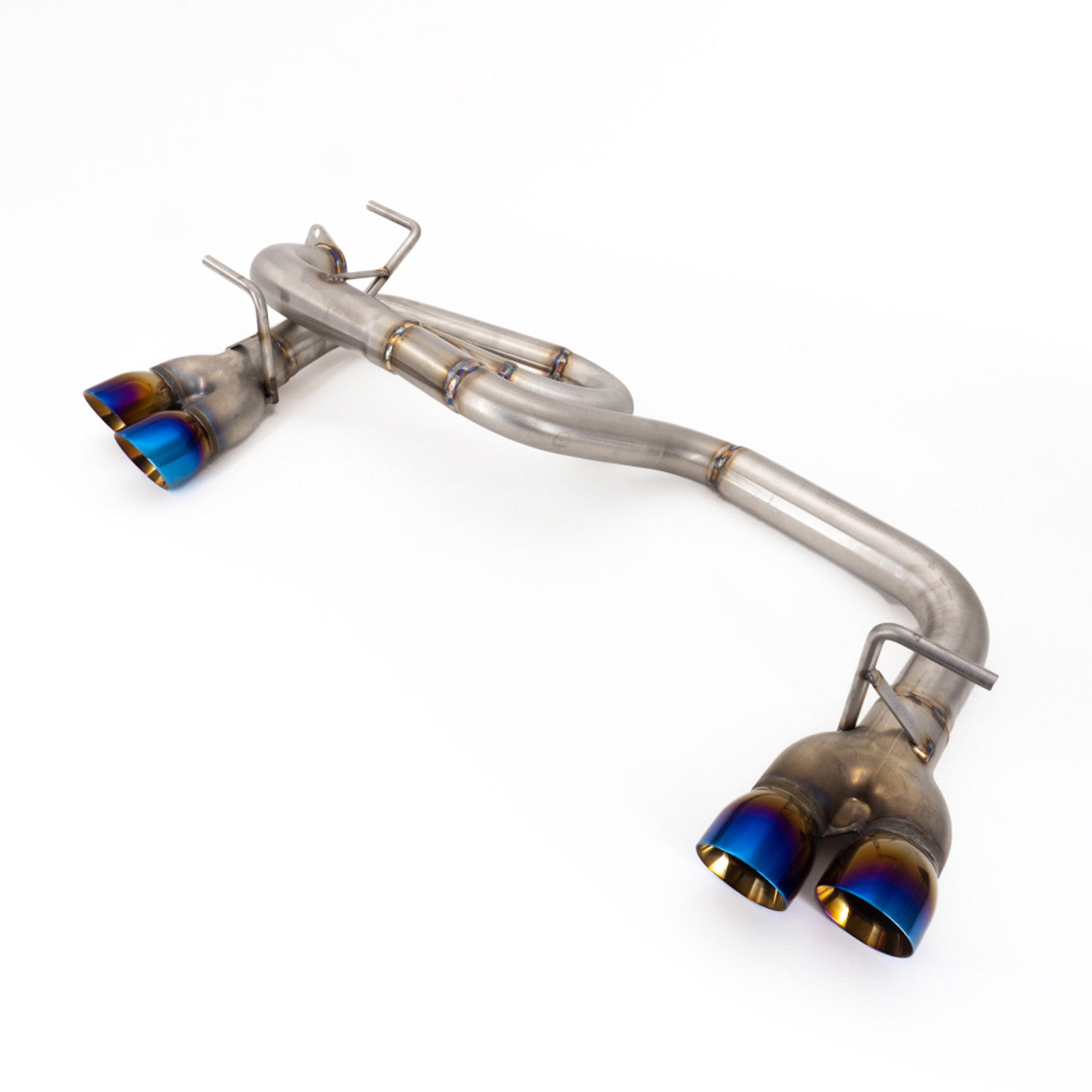 Axleback Exhaust - 2018-23 Crosstrek - Muffler Delete - Quad Exit - 3" Double Wall Neochrome Tips