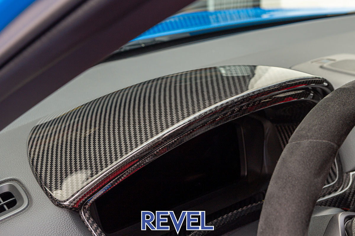 Revel GT Dry Carbon Center Dash Cover 2023+ Honda Civic Type-R - 1 Piece