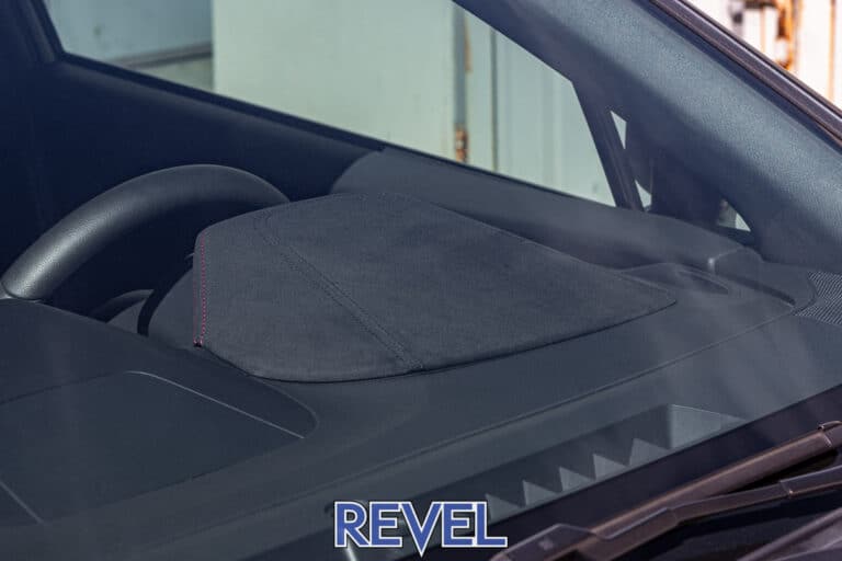 Revel 2022+ Subaru WRX GT Dry Carbon Center Dash Cover w/ Alcantara Cover - 1 Piece