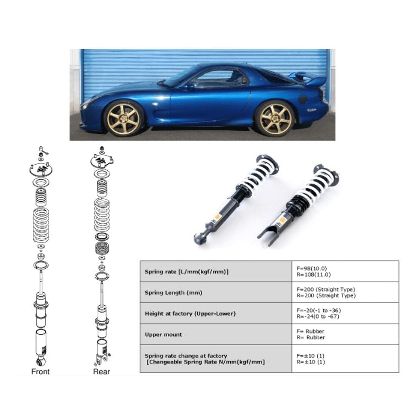 HKS HIPERMAX S FD3S Full Kit