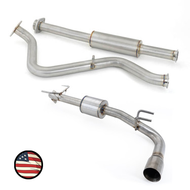 Catback Exhaust - 2017-23 Impreza Wagon - Executive 5" Muffler - Single Exit - 3" Double Wall Tip