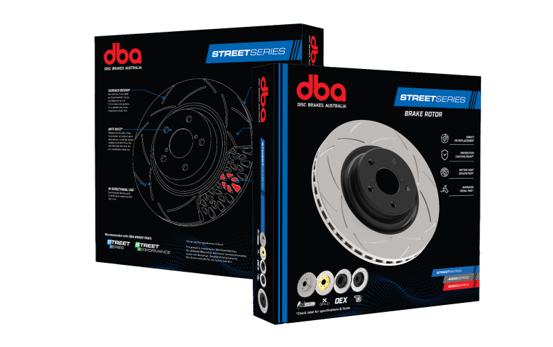 DBA 02-06 WRX / 98-07 Impreza 2.5L RS Rear Slotted Street Series Rotor