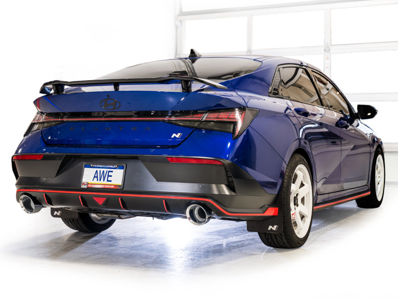 AWE 22-26 Hyundai Elantra N Track Edition Cat-Back Exhaust - Chrome Silver Tips