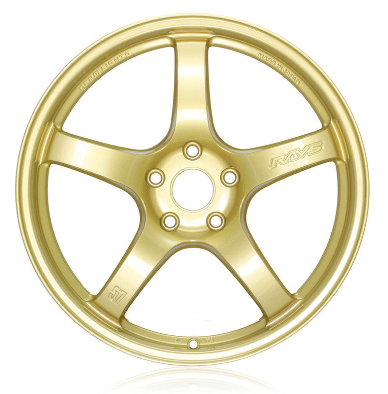 Gram Lights 57DR 18x9.5 +38 5-114.3 E8 Gold Wheel