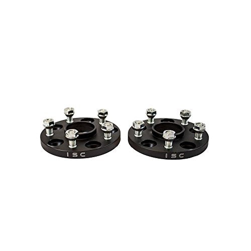 ISC Suspension Nissan 5x114.3 Hub Centric (66 Hub Bore) Wheel Spacers 15mm Black (Pair)