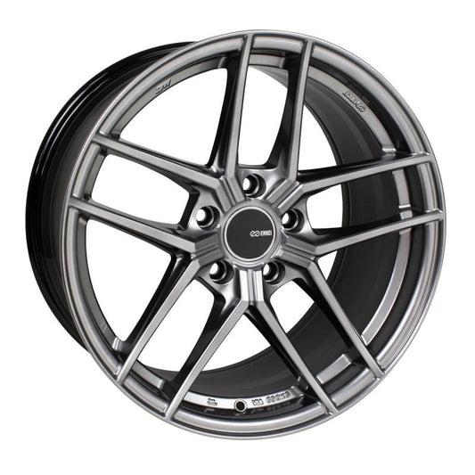 Enkei NVR5 18x9.5in / 5x120 BP / ET45 / 72.5mm Bore - Dark Hyper Silver Wheel