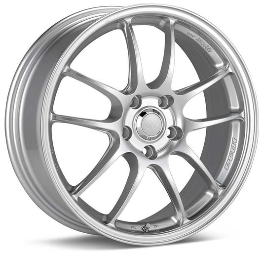 Enkei PF01 18x8 5x114.3 50mm offset Matte Black Wheel 05-07 STI