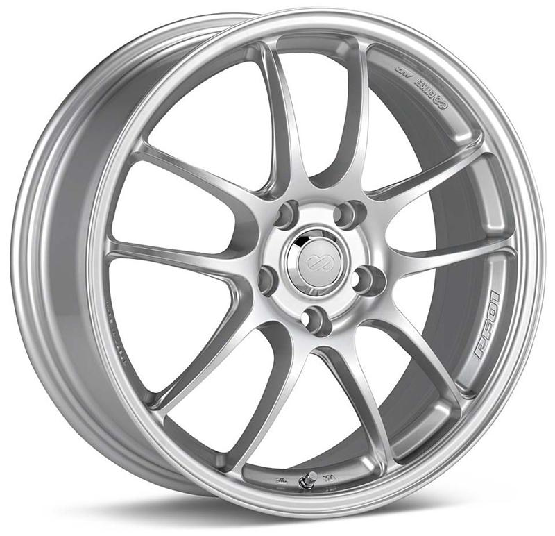 Enkei PF01 18x8.5 5x114.3 48mm Offset 75mm Bore Dia Silver Wheel