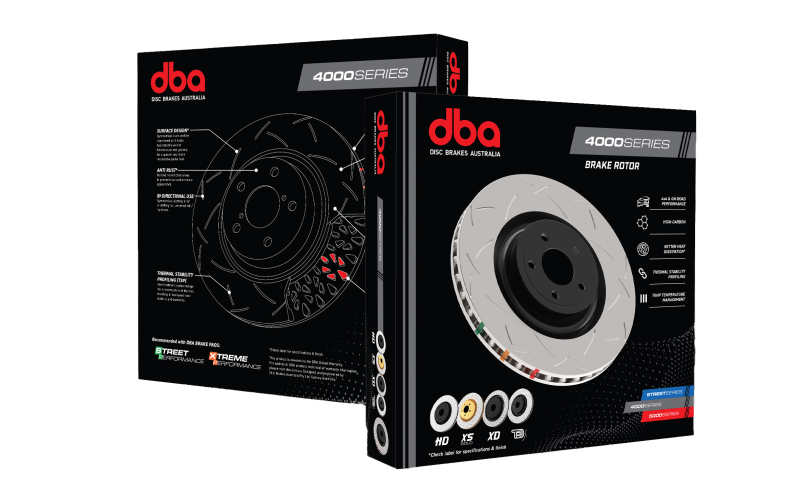 DBA 01-07 Subaru WRX/STI 10 Stud Hole Rear Drilled & Slotted 4000 Series Rotor