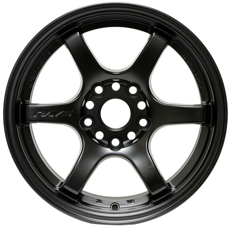 Gram Lights 57DR 15x8.0 +28 4-100 Semi Gloss Black Wheel