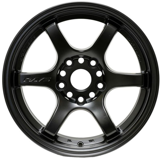Gram Lights 57DR 15x8.0 +28 4-100 Semi Gloss Black Wheel