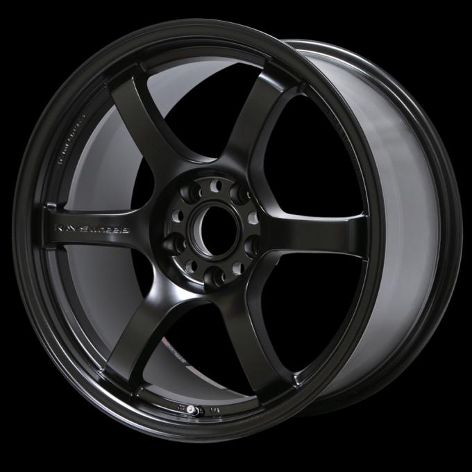 Gram Lights 57DR 17x9.0 +22 5-114.3 Semi Gloss Black Wheel