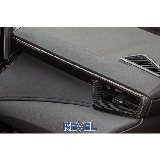 Revel GT Dry Carbon Front A/C Dash Panel Covers 2023 Toyota GR Corolla - 3 Pieces