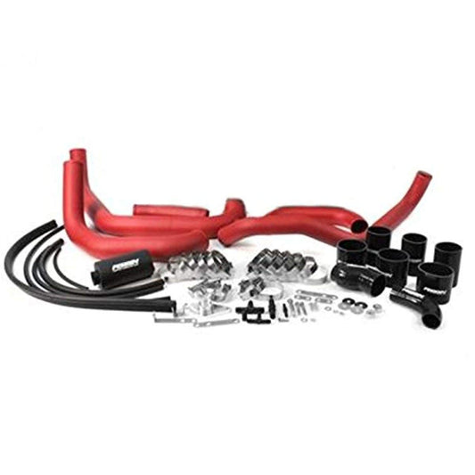 Perrin 02-07 WRX/STi FMIC Red Boost Tubes w/ Black Silicone