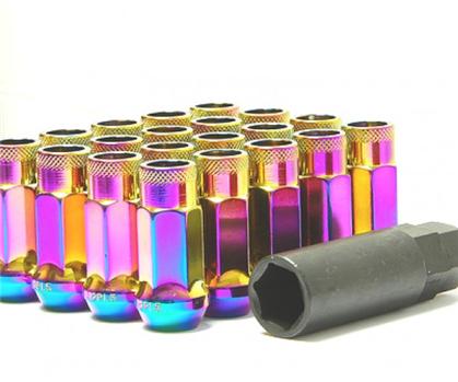 Wheel Mate Muteki SR48 Open End Locking Lug Nut Set of 4 - Purple 12x1.25 48mm