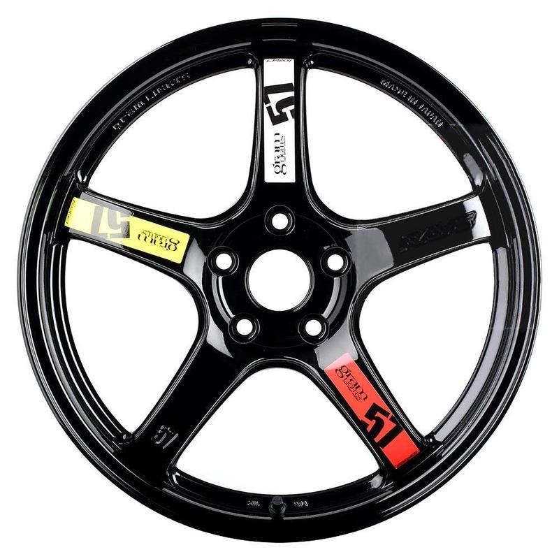Gram Lights Rim Sticker Luminous Yellow/Black (2 PCS)