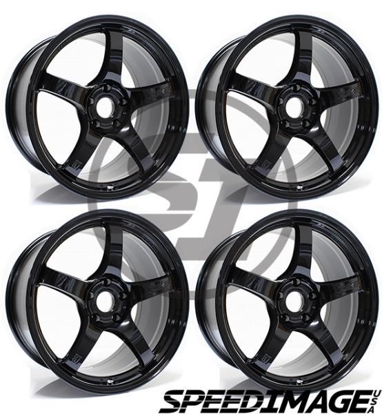 Gram Lights 57CR 17x9 +38 5x114.3 Gloss Black Wheel