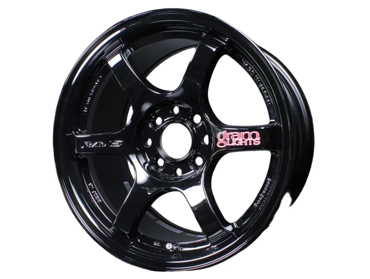 Gram Lights 57DR 15x8 / +35mm / 4-100 Gloss Black Wheel