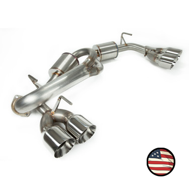 Axleback Exhaust, 2011-2014 WRX / 2008-2014 STi Hatchback - 5" Muffler - 4" Double Wall Tips