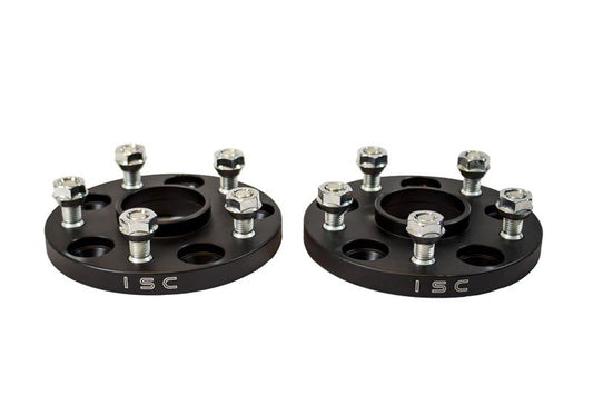 ISC Suspension Mazda/Mitsubishi 5x114.3 Hub Centric (67 Hub Bore) Wheel Spacers 15mm Black (Pair)