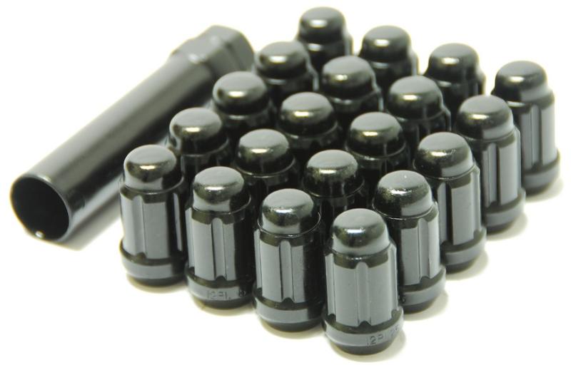 Wheel Mate Muteki Closed End Lug Nuts - Deep Black 12x1.25