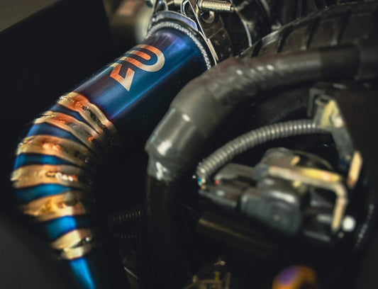 Rae-Motorsports 2022+ Subaru WRX Charge Pipe (Ti) Retro Blue