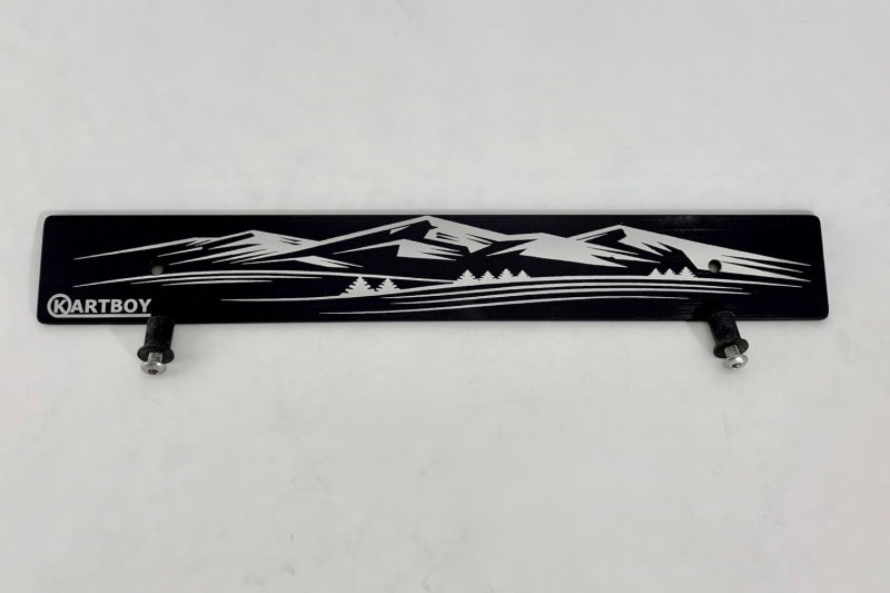 Kartboy Subaru License Plate Delete - Black Barcode