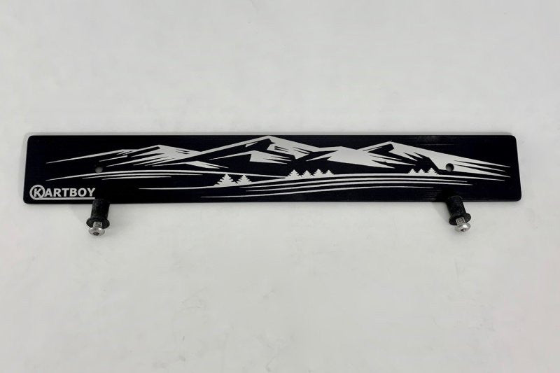 Kartboy Subaru License Plate Delete - Black Barcode