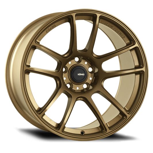 Konig Heliogram 18X8.5 5X114.3 ET32 Matte Bronze Knurled Bead Flow Formed