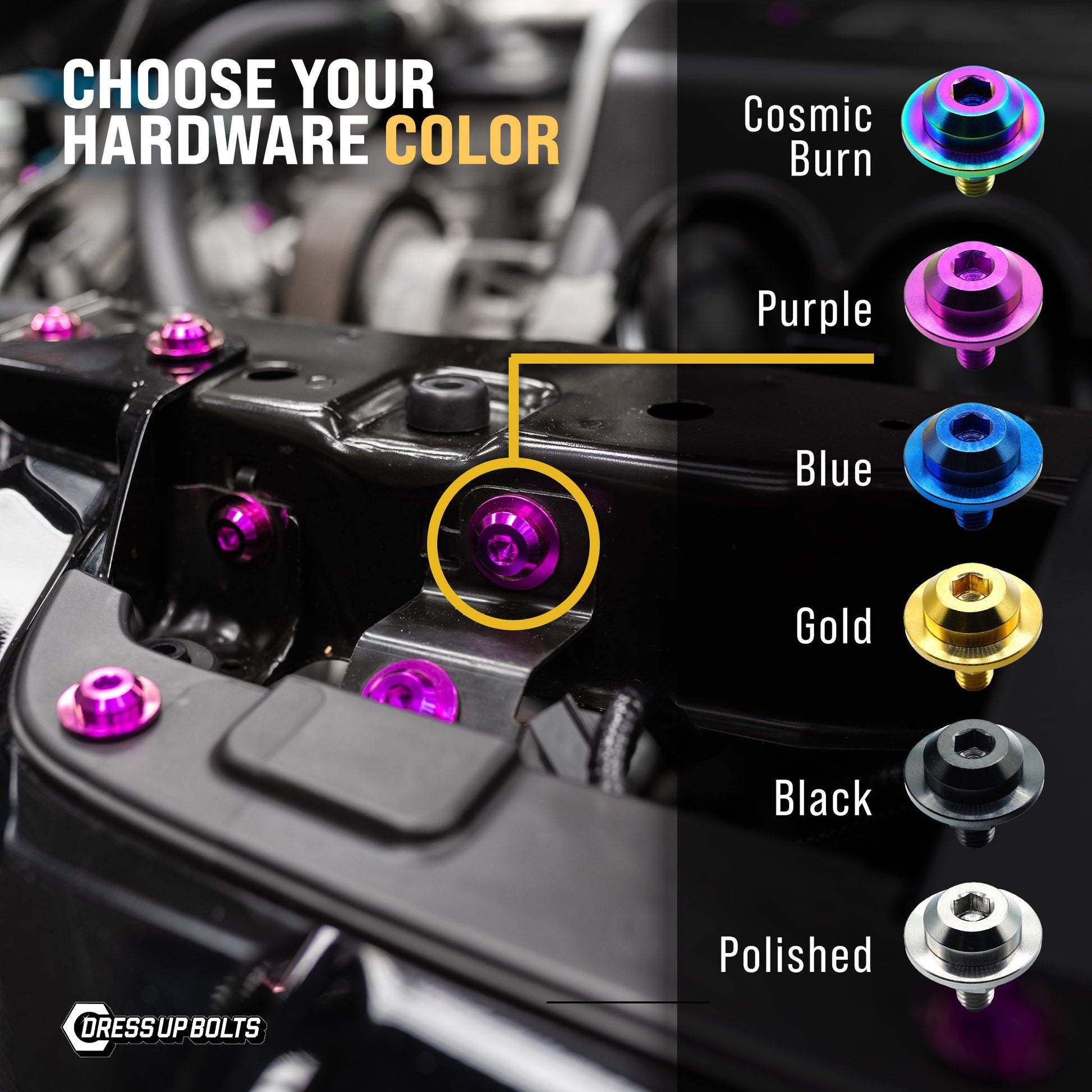 Dress Up Bolts Titanium Hardware Plastic Clip Delete Trunk Kit Dress Up Bolts Titanium Hardware Plastic Clip Delete Trunk Kit